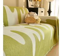 Housses de canapé en Chenille Douce, Housse de canapé Qui Sert également Housse Protection Meubles Durable, antisalissure et Anti-Rayures Green 180 * 180cm