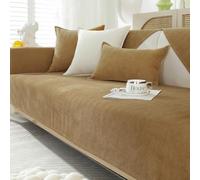 Housses de canapé en Chenille lavables - Nouvelles housses de coussin de canapé, Housse de canapé antidérapante 1 2 3 places pour canapé sectionnel, Housses de canapé en forme de L (Café Chenille)
