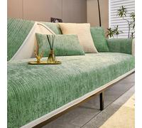 Housses de canapé en Chenille, Nouvelles Housses de Coussin de canapé, Housse de canapé antidérapante 1 2 3 Places,Housse pour Animaux de Compagnie (Green,110 * 180cm)