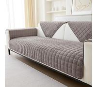Housses de canapé en flanelle lavables - Nouvelles housses de coussin de canapé, Housse de canapé antidérapante 1 2 3 places pour canapé sectionnel, Housses de canapé en forme de L (Marron,90x210cm)