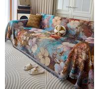 Housses de Canapé en Peluche Douce et Épaisse Anti-Dérapant pour Canapé 1 à 4 Places Housse de Canapé Lavable en Forme de L Protecteur de Meubles pour Décoration d'Int style2 180X280cm/70.87X110.24In