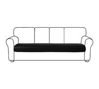 Housses de canapé Extensibles en Cuir PU imperméable avec élastique en Bas, faciles à Nettoyer et à Entretenir, B, 4 Places