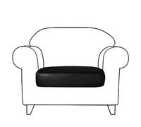 Housses de canapé Extensibles en Cuir PU imperméable avec élastique en Bas, faciles à Nettoyer et à Entretenir, B, 1 Place