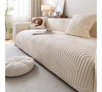Housses de canapé Extensibles for Protecteur de Meubles de canapé | Housse de canapé élastique, housse de canapé extensible for canapé 1/2/3/4 places(Beige,Quadruple)