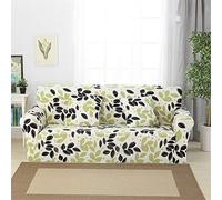 Housses de Canapé Imprimé Extensible, Morbuy Revêtement de Canapé Jacquard Élégant avec accoudoirs Sofa Elastique Couverture Protecteur Fauteuil (3 Places,Histoire De La Feuille)
