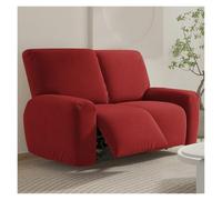Housses de canapé inclinables extensibles en tricot, douces et solides | Housse de protection de meubles antidérapante avec fond élastique for enfants, chats, chiens(Red,2 posti)