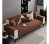 Housses de canapé sans Glissement pour 1 à 4 Places de Places moelleuses et lavables de mobilier en L Protecteur de canapé épaissis et couvertures de Coussin pour Un Con Coffee 90X160cm/35.43X62.99In