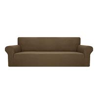 Housses de canapé super extensibles, housse de canapé extensible, 1 pièce, housse de protection pour meubles, housse de canapé en tissu polyester doux avec mousse antidérapante pour enfants - marron B