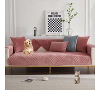 Housses De Canapé Universelles Simples 2024-1/2/3/4 Places en Forme De L, Lavables Et Adaptées Aux Chiens(Pink,90 * 180cm)