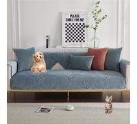 Housses De Canapé Universelles Simples 2024-1/2/3/4 Places en Forme De L, Lavables Et Adaptées Aux Chiens(Blue,70 * 210cm)