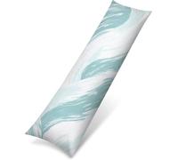 Housses de Ccoussin de Positionnement Latéral 40x145, Vert Housse Coussin 40 x 145 cm, Velour Double Face Impression avec Fermeture Eclair Caché pour Salon Chambre Lit, (Simplicité), Model1796