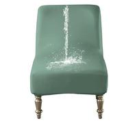 Housses de chaise d'appoint sans accoudoirs, housse de chaise imperméable en cuir synthétique pour salon, salle à manger, hôtel (vert)