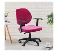 Housses De Chaise De Bureau en Velours De Qualité Supérieure, Housses De Protection for La Décoration De La Maison Et du Bureau, Chaises De Bureau Ergonomiques Et Pivotantes.(Dark Pink)