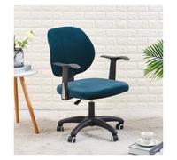 Housses De Chaise De Bureau en Velours De Qualité Supérieure, Housses De Protection for La Décoration De La Maison Et du Bureau, Chaises De Bureau Ergonomiques Et Pivotantes.(Blue)