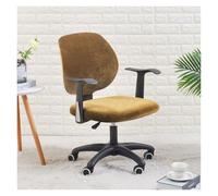 Housses De Chaise De Bureau en Velours De Qualité Supérieure, Housses De Protection for La Décoration De La Maison Et du Bureau, Chaises De Bureau Ergonomiques Et Pivotantes.(Gold)