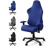 Housses de chaise de gaming, Housses de chaise de jeu Extensibles Housse Chaise Gaming Universel Housse de Chaise de Bureau Lavable Housse de Chaise pour chaise de jeu d'ordinateur, de course (Bleu)