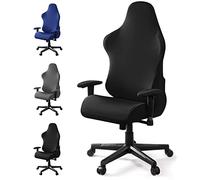 Housses de chaise de gaming, Housses de chaise de jeu Extensibles Housse Chaise Gaming Universel Housse de Chaise de Bureau Lavable Housse de Chaise pour chaise de jeu d'ordinateur, de course (Noir)