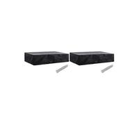 Housses de chaise de jardin 8 oillets 2 pcs 218 x 77 x 55 cm