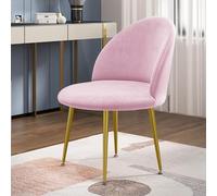 Housses De Chaise De Maquillage en Bec De Canard 2/4/6 Pièces, Housse De Chaise De Salle à Manger à Dossier Bas en Velours à Fond Rond, Petite Housse De Siège à Haute(Size:2 Pack,Color:Rose)