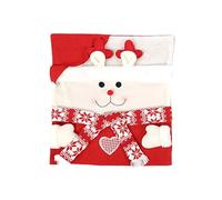Housses de chaise de Noël rougeurs avec bonnet de Père Noël pour salle à manger, décoration de fête de vacances, protections amovibles pour décoration de chaises festives