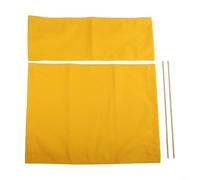 Housses de chaise de rechange avec 2 supports en bois pour activités de plein air et utilisation quotidienne (jaune)