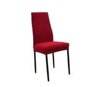 Housses de Chaise de Salle à Manger à Dossier étroit, en Polyester épais, élastique, for Bureau, hôtel, Restaurant, Banquet Housse De Chaise De Salle à Manger (Color : Wine Red, Size : Back Height 5