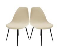 Housses de Chaise de Salle à Manger Extensible en Velours, Lot de 2/4/6, Housse de Chaise de Salle à Manger, Housse de Chaise de Cuisine Élastique, Housse de Chaise de Bureau Lavable, Beige, 2 Pièces