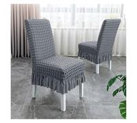 Housses De Chaise De Salle À Manger Extensibles Et Lavables, Universelles Et Amovibles, For Chaises De Banquet En Bois, Protection Indéchirable For La Maison, L'hôtel Et Les Événements(Gray)