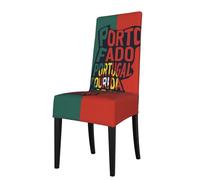 Housses de chaise de salle à manger imprimées villes portugaises, housses extensibles, housses amovibles pour chaises de cuisine Parsons