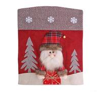 Housses de chaise décoratives Père Noël, bonhomme de neige et rennes pour fêtes de Noël, adaptées pour les salles de banquet, les repas de famille et les salles à manger d'hôtel (H-YT82)