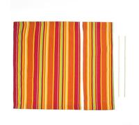 Housses de chaise d'extérieur en toile de rechange pour directeurs - Pour jardin - Protège les chaises contre les intempéries et l'usure - Multicolore