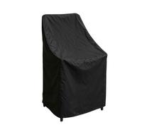 Housses de Chaise empilables : Protection et Transport sûr de Couleur Noire, Polyester résistant avec revêtement en polyuréthane