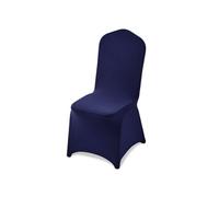 VEVOR Lot de 50 Housse de Chaise Extensible, Couverture Protecteur de Chaise en Polyester et Élasthanne, pour Mariage, Salle à Manger et Banquet, Convient aux Sièges Jusqu'à 51x45x95 cm, Bleu Marine