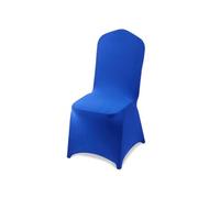 Housses de Chaise en Polyester Haute Elasticité et Conception Renforcée 50PCS Bleu
