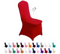 Housses de chaise en spandex imperméables, housses de chaise de salle à manger stretch, housses de chaise d'extérieur amovibles et lavables en polyester, convenant pour les fêtes, les banquets, les ma