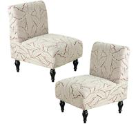 Housses De Chaise Extensibles En Chenille Sans Accoudoirs, Lot De 2, Housses Décoratives Ultra-douces Et Épaisses For Salon Et Chambre, Protection De Meubles Lavable En Machine(Burgundy,Set of 2)