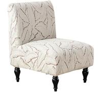 Housses De Chaise Extensibles En Chenille Sans Accoudoirs, Lot De 2, Housses Décoratives Ultra-douces Et Épaisses For Salon Et Chambre, Protection De Meubles Lavable En Machine(Khaki,Set of 1)