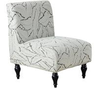 Housses De Chaise Extensibles En Chenille Sans Accoudoirs, Lot De 2, Housses Décoratives Ultra-douces Et Épaisses For Salon Et Chambre, Protection De Meubles Lavable En Machine(Green,Set of 1)