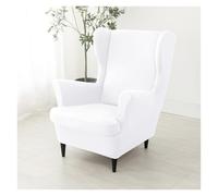 Housses De Chaise Extensibles en Velours, Protection De Meubles, Design Luxueux, Doux Et Élastique, for Salon, Chambre À Coucher, Décoration Intérieure(White)