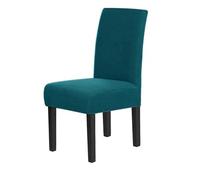 Housses de chaise extensibles, Les housses de chaise salle à manger extensibles comportent des protections antidérapantes en tissu Parsons for la réception du bureau salon(Dark Cyan)