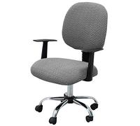 Housses de chaise Housse de chaise de bureau for ordinateur, housse élastique extensible, 2 pièces, housse de siège de chaise d'ordinateur tricotée, protection de meubles for bureau, maison, salon(B/J