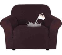 Housses De Chaise Inclinable Housse De Canapé Haute Extension Housse De Meubles en Polyester Housse De Canapé Inclinable Housse De Canapé en Peluche Housses De Cana, Dark Brown, 1 Seater