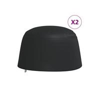 Housses de chaise ouf suspendues 2 pcs Ø 190x115 cm 420D