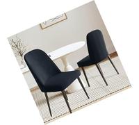 Housses de Chaise Salle à Manger 1/2/4/6 pièces Extensible et Douce Universel Couverture de Chaise Moderne Housse de Protection pour Cuisine Restaurant Hôtel(A,4PCS)