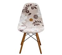 Housses de Chaise Salle à Manger Housse de Chaise scandinave pour Salle à Manger Extensibles Housses de Chaise de Forme incurvée 4 Pieces