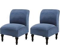 Housses de Chaise sans Accoudoirs en Velours Extensible Housse de Fauteuil Relax Couverture de Canapé Elastique Protection de Fauteuil pour Decoration Salon Bureau (Color : E, Size : 2PCS)