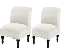 Housses de Chaise sans Accoudoirs en Velours Extensible Housse de Fauteuil Relax Couverture de Canapé Elastique Protection de Fauteuil pour Decoration Salon Bureau (Color : A, Size : 2PCS)