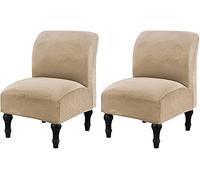 Housses de Chaise sans Accoudoirs en Velours Extensible Housse de Fauteuil Relax Couverture de Canapé Elastique Protection de Fauteuil pour Decoration Salon Bureau (Color : D, Size : 2PCS)