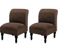 Housses de Chaise sans Accoudoirs en Velours Extensible Housse de Fauteuil Relax Couverture de Canapé Elastique Protection de Fauteuil pour Decoration Salon Bureau (Color : H, Size : 2PCS)