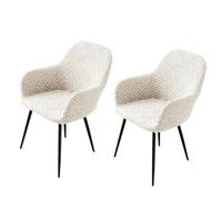 Housses de Chaise1/2/4 Lot de Housse de Fauteuil Scandinave Extensible | Extensible Amovibles et Lavables, Housses Chaise Salle a Manger Jacquard pour Mariage Salon Hôtel Restaurant(D,2PCS)